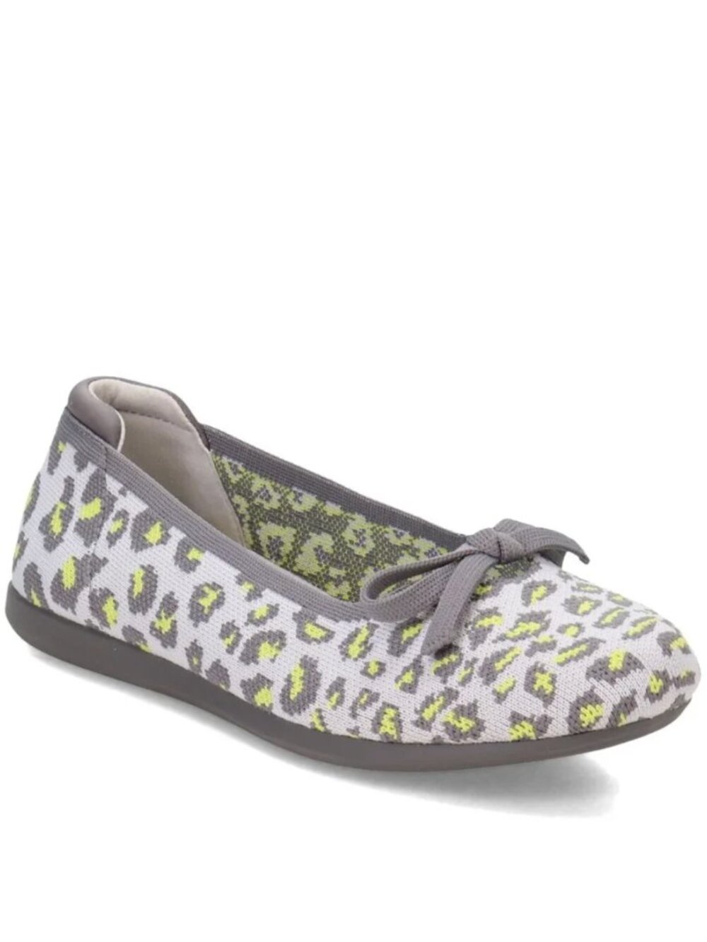 NEW CLARKS Women's Clarks, Carly Hope Flat GREY LEOPARD